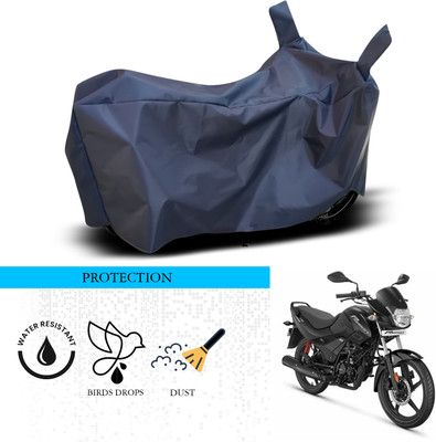 ANTHUB Waterproof Two Wheeler Cover for Hero(Passion, Blue)