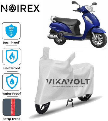 NOIREX Waterproof Two Wheeler Cover for Suzuki(Access 125, Silver)