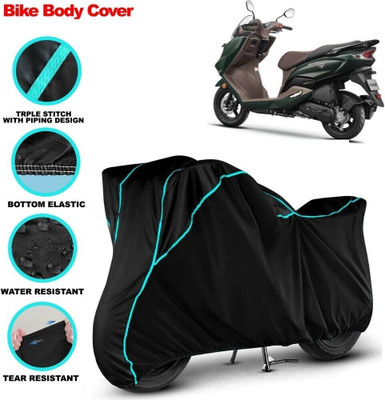 VOICO Waterproof Two Wheeler Cover for Suzuki(Burgman Electric, Black)
