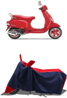 SUGASHRI Waterproof Two Wheeler Cover for Vespa(RED 125, Red, Blue)