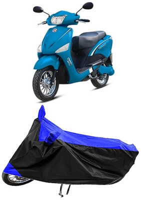 Mdstar Waterproof Two Wheeler Cover for Hero(Electric Optima BS6, Blue)