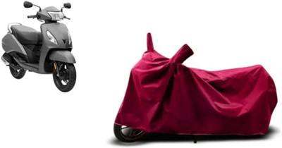 Mdstar Waterproof Two Wheeler Cover for TVS(Jupiter, Maroon)