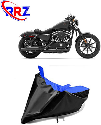 RRZ Waterproof Two Wheeler Cover for Harley Davidson(Iron 883, Black, Blue)