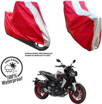 AUTOCAD Waterproof Two Wheeler Cover for Hero(New Glamour, Silver, Red)