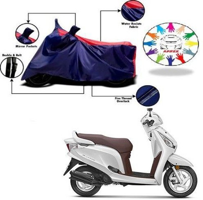 DeepShakshi AUTOMOTIVE Waterproof Two Wheeler Cover for Honda(Aviator, Blue, Red)