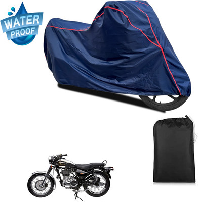 GOSHIV-car and bike accessories Waterproof Two Wheeler Cover for Royal Enfield(Electra Delux, Blue)