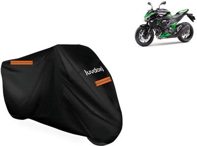 Juvdoxj Waterproof Two Wheeler Cover for Kawasaki(Z250, Black)