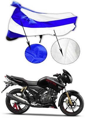 Genipap Two Wheeler Cover for TVS(Apache RTR 180, Blue, White)