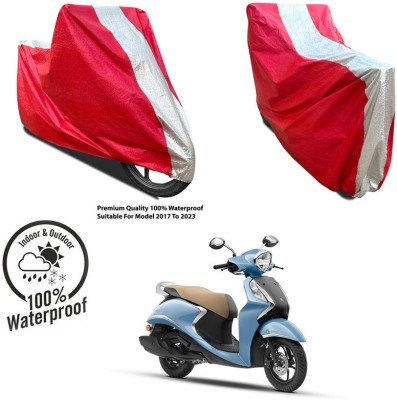 AUTOCAD Waterproof Two Wheeler Cover for Bajaj(Pulsar NS 160, Silver, Red)