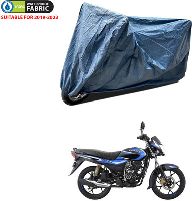 PAGORA Waterproof Two Wheeler Cover for Bajaj(Platina 110 H-Gear BS6, Blue)