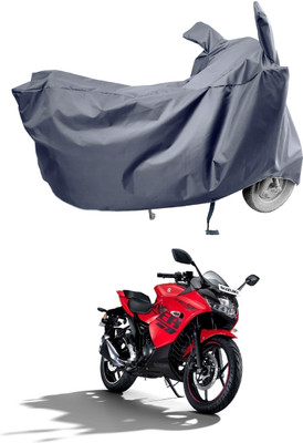 Amexride Two Wheeler Cover for Suzuki(Gixxer SF, Grey)