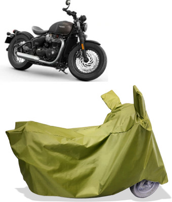 Amexride Two Wheeler Cover for Triumph(Bonneville Bobber BS6, Maroon)