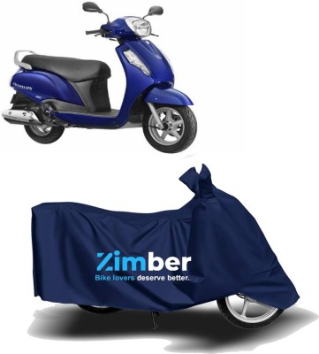 ZIMBER Two Wheeler Cover for Suzuki(Access 125, Blue)