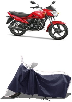 SUGASHRI Waterproof Two Wheeler Cover for Suzuki(Hayate EP, White, Blue)