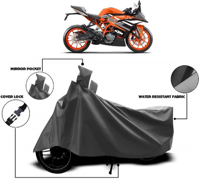 MMSSTAR Waterproof Two Wheeler Cover for KTM(RC 200 BS6, Grey)