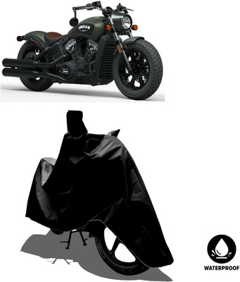 Amexride Waterproof Two Wheeler Cover for Indian(Scout, Black)