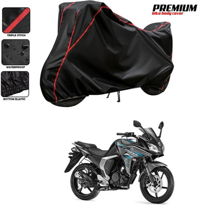 DeepShakshi AUTOMOTIVE Two Wheeler Cover for Yamaha(Fazer-FI BS6, Black, Red)