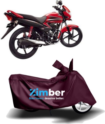 ZIMBER Two Wheeler Cover for Honda(Dream Yuga, Maroon)