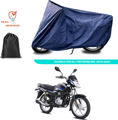PAGORA Waterproof Two Wheeler Cover for Bajaj(Platina 100, Blue)