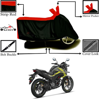 CoNNexXxionS Two Wheeler Cover for Honda(Hornet 2.0, Red, Black)