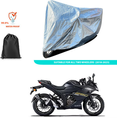 CODOKI Waterproof Two Wheeler Cover for Suzuki(Gixxer SF 250, Silver)
