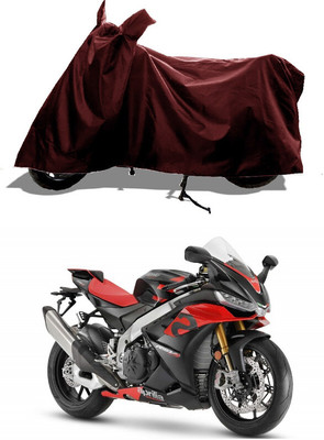 GROFATIK Two Wheeler Cover for Aprilia(RSV4, Maroon)