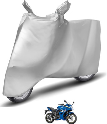 Caronix Waterproof Two Wheeler Cover for Suzuki(Gixxer SF, Silver)