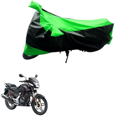 Mdstar Waterproof Two Wheeler Cover for Hero(CBZ, Black, Green)