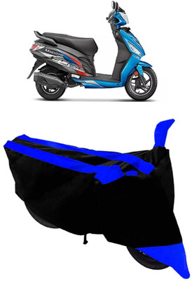 GANPRA Two Wheeler Cover for Hero(Maestro Edge 110 BS6, Black, Blue)