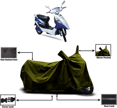 Amexride Two Wheeler Cover for Hero Electric(Electric Maxi, Green)