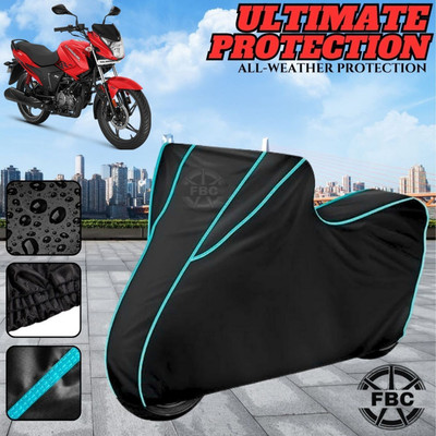 OliverX Waterproof Two Wheeler Cover for Hero(Glamour, Black)