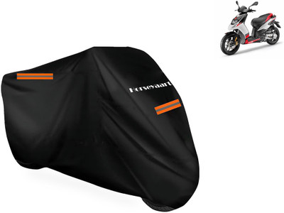 Horseyaart Waterproof Two Wheeler Cover for Aprilia(SR 125, Black)