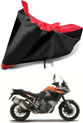 RideXpert Waterproof Two Wheeler Cover for KTM(1050 Adventure BS6, Black, Orange)