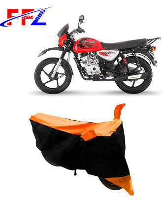 FFZ Waterproof Two Wheeler Cover for Bajaj(Boxer, Black, Orange)