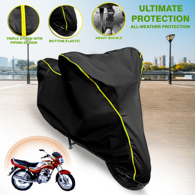 GARREGE Waterproof Two Wheeler Cover for TVS(Victor Edge, Black)