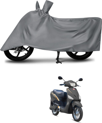 MMSSTAR Waterproof Two Wheeler Cover for Hero(Electric Optima Li, Grey)