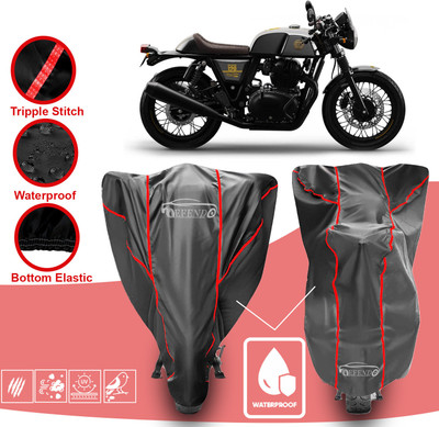 Defendo Waterproof Two Wheeler Cover for Royal Enfield(Continental GT 650, Grey)