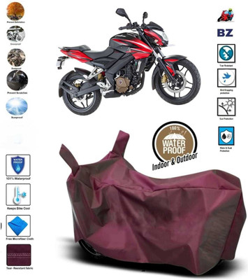 DeepShakshi AUTOMOTIVE Waterproof Two Wheeler Cover for Bajaj(Pulsar NS200, Maroon)