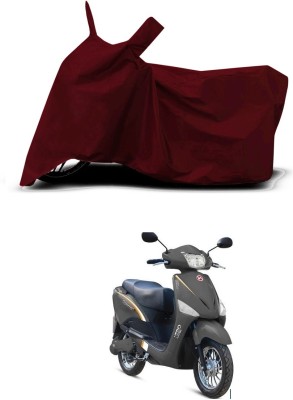 VESMEI Two Wheeler Cover for Hero(Electric Optima Li, Red)