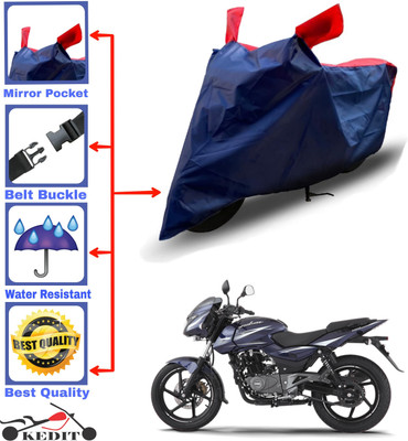 KEDIT Two Wheeler Cover for Bajaj(Pulsar 150, Red, Blue)