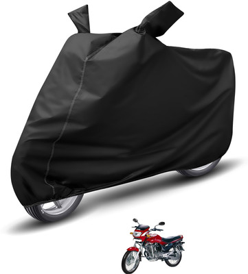 Auto Hub Waterproof Two Wheeler Cover for Hero(Ambition, Black)