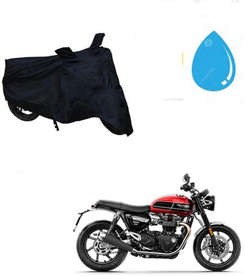 MMSSTAR Waterproof Two Wheeler Cover for Triumph(Twin, Black)