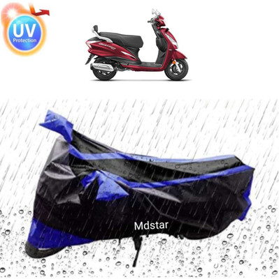 Mdstar Waterproof Two Wheeler Cover for Bajaj(Pulsar 180F, Blue, Black)