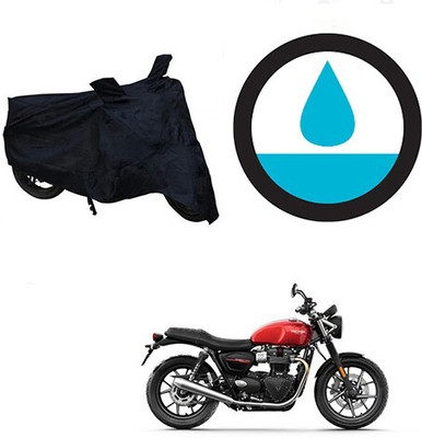DeepShakshi AUTOMOTIVE Waterproof Two Wheeler Cover for Triumph(Twin spark, Black)