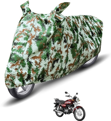 Auto Hub Waterproof Two Wheeler Cover for Hero(HF Dawn, Green)