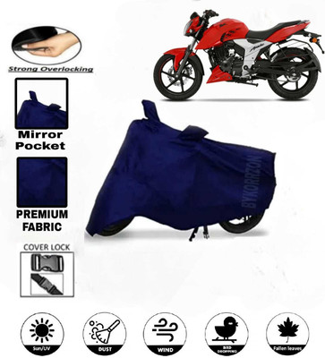 AutoGalaxy Waterproof Two Wheeler Cover for TVS(Apache, Blue)