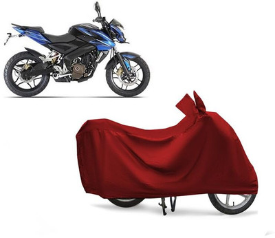 KEDIT Two Wheeler Cover for Bajaj(Pulsar 200NS FI, Maroon)