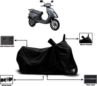 Amexride Two Wheeler Cover for Ampere(V 48 BS6, Black)