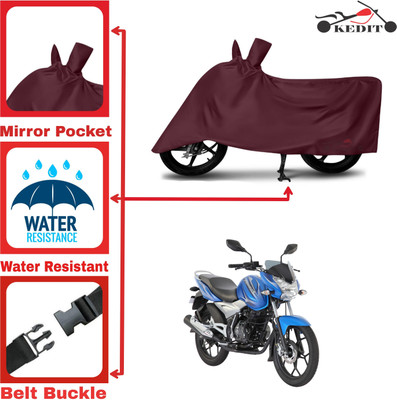 AASHTIK MART Two Wheeler Cover for Bajaj(Discover 125 DTS-i, Maroon)