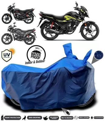 ZAQE Two Wheeler Cover for Honda(SP 125, Blue, Multicolor)